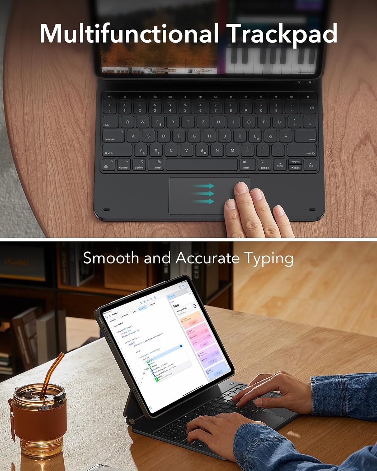Hoes met Toetsenbord & Standaard voor iPad Pro 13" (2024) - 65% Korting!