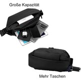 Sling Bag Schoudertas waterafstotend met verstelbare schouderriem voor dames en heren