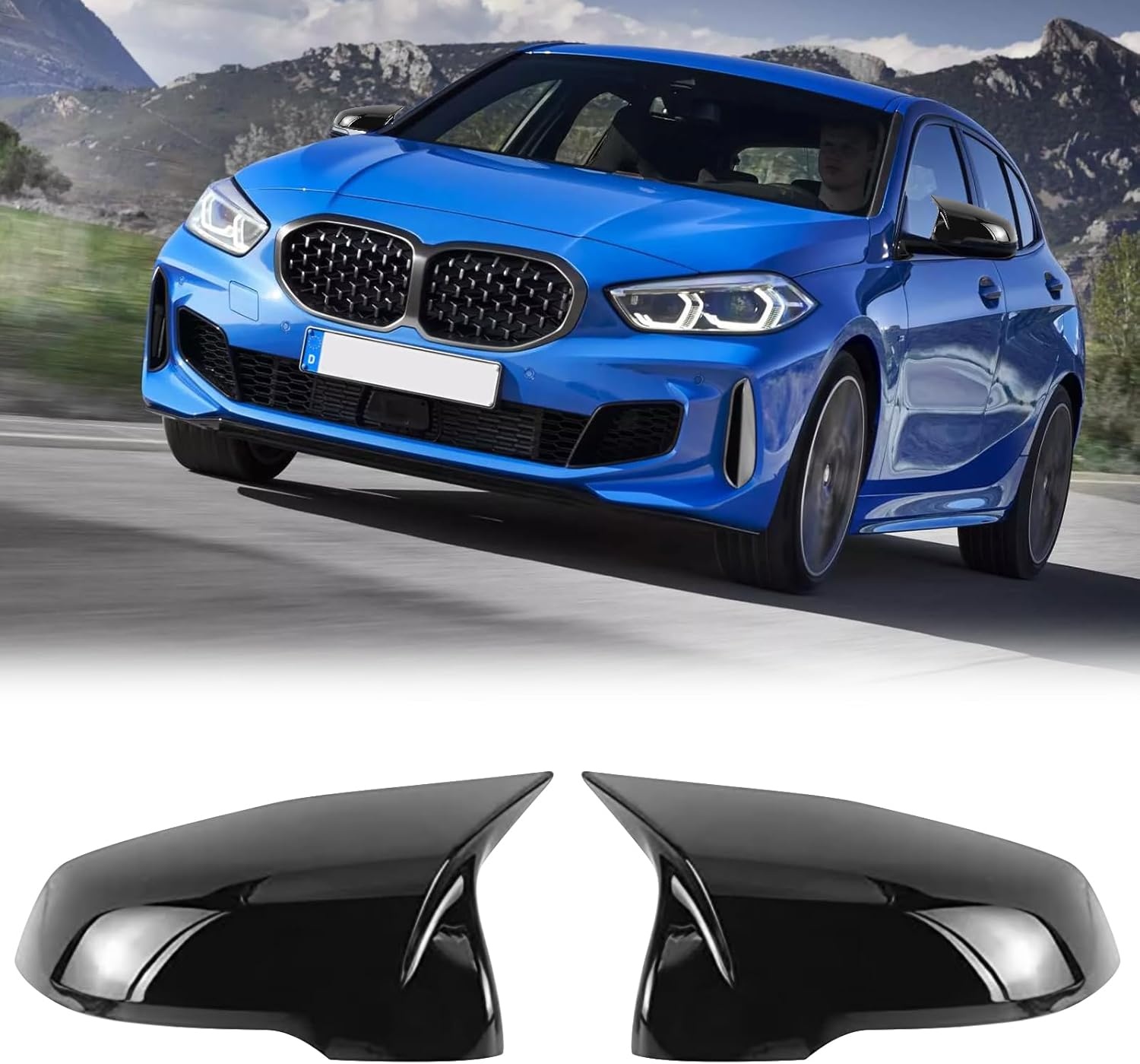 Spiegelkappen Set Carbonfiber design ABS voor BMW 1 Serie F40/F53, 2 Serie F44, X1 F48/F49, X2 F39, Toyota GR Supra