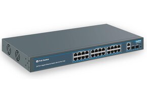 28-Poorts Gigabit PoE+ Switch | 47% Korting | AI Watchdog