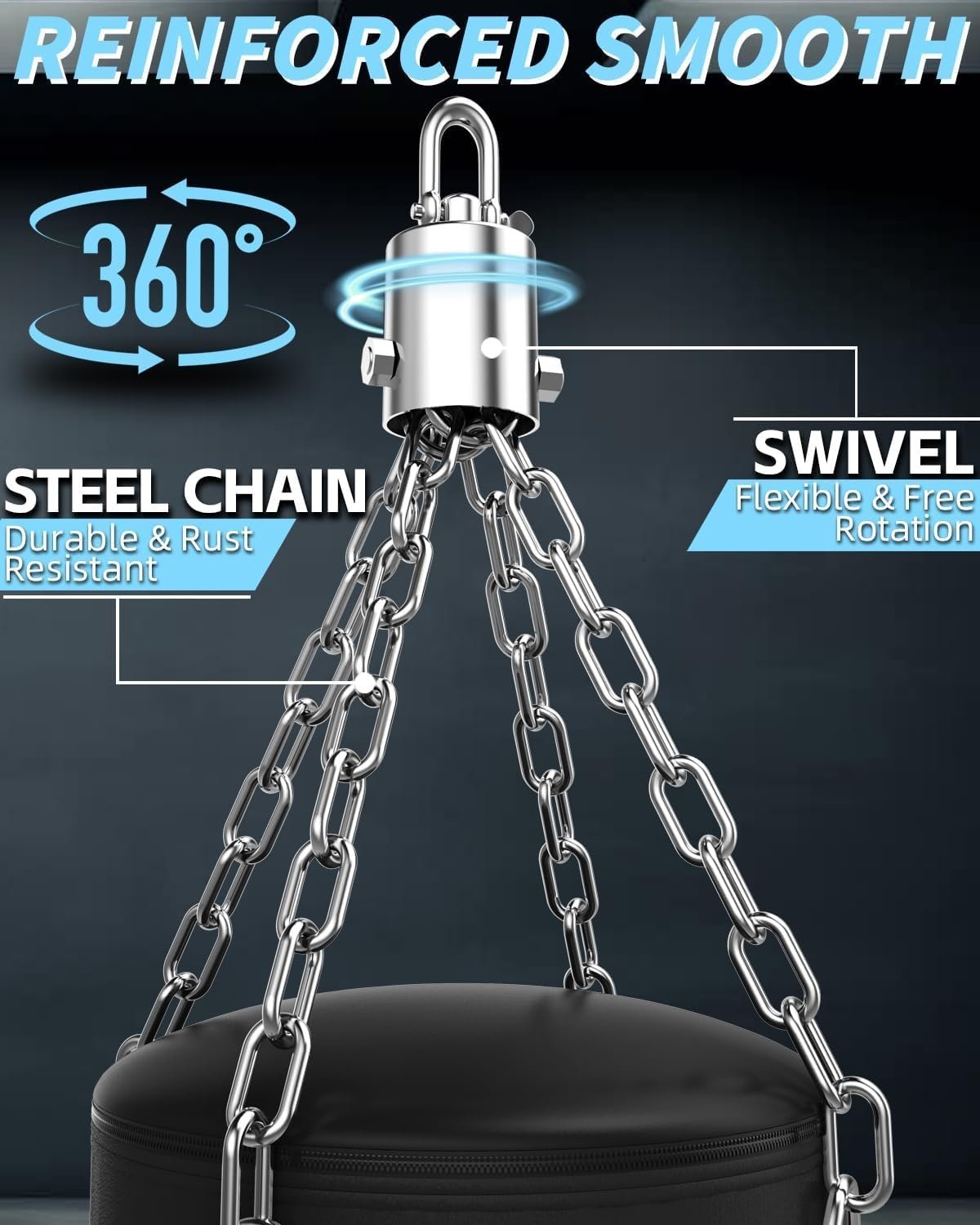 Zware Bokszakset voor volwassenen 1,2m met 12 oz bokshandschoenen - Niet gevuld - Voor MMA, Kickboksen & Muay Thai training