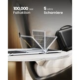 Vouwbaar Toetsenbord & Muis Set QWERTZ met Numeriek Toetsenbord voor Multi-device Zwart/Zilver