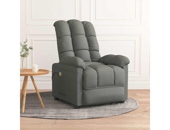 vidaXL Massagestoel Stof Donkergrijs - 52% Korting!