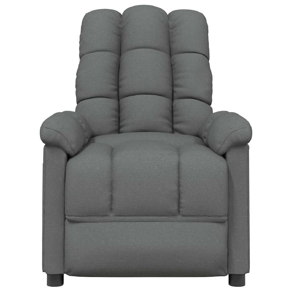 vidaXL Massagestoel Stof Donkergrijs - 52% Korting!