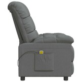 vidaXL Massagestoel Stof Donkergrijs - 52% Korting!