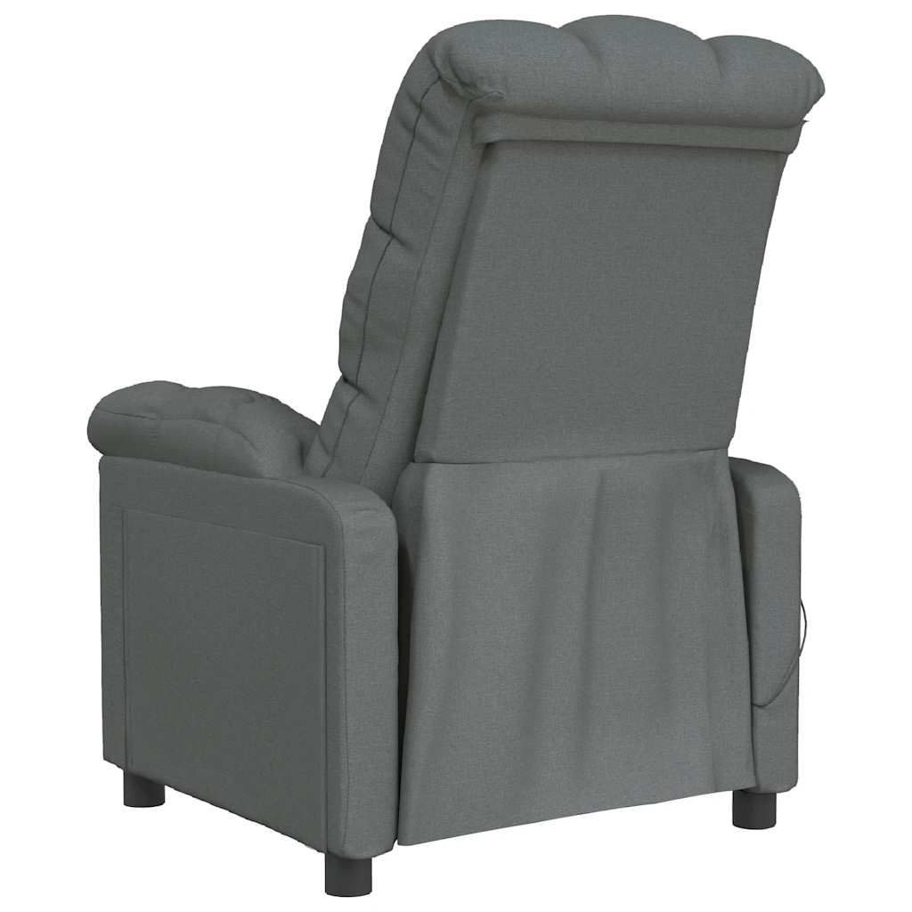 vidaXL Massagestoel Stof Donkergrijs - 52% Korting!