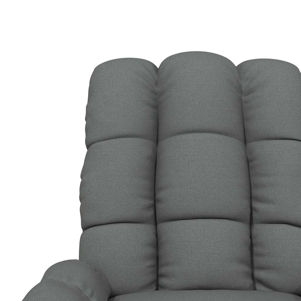vidaXL Massagestoel Stof Donkergrijs - 52% Korting!