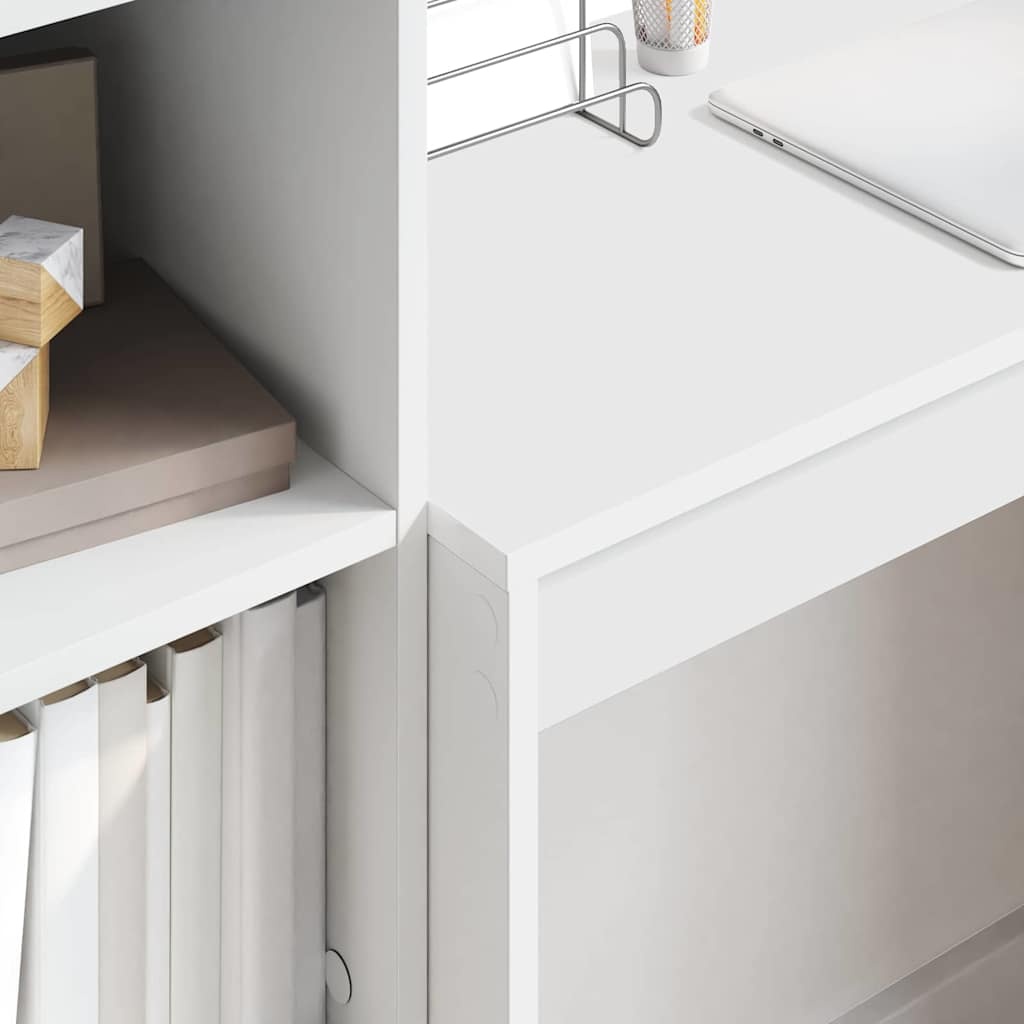 VidaXL Bureau Wit 80x40x76cm Bewerkt Hout - 55% Korting!