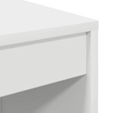 VidaXL Bureau Wit 80x40x76cm Bewerkt Hout - 55% Korting!