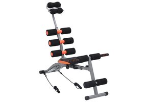 vidaXL L-vormige Buikspiertrainer met Elastische Koorden - 57% Korting