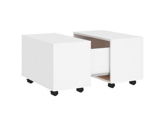 VidaXL Salontafel Bewerkt Hout Wit (60x60x38 cm) - 74% Korting!