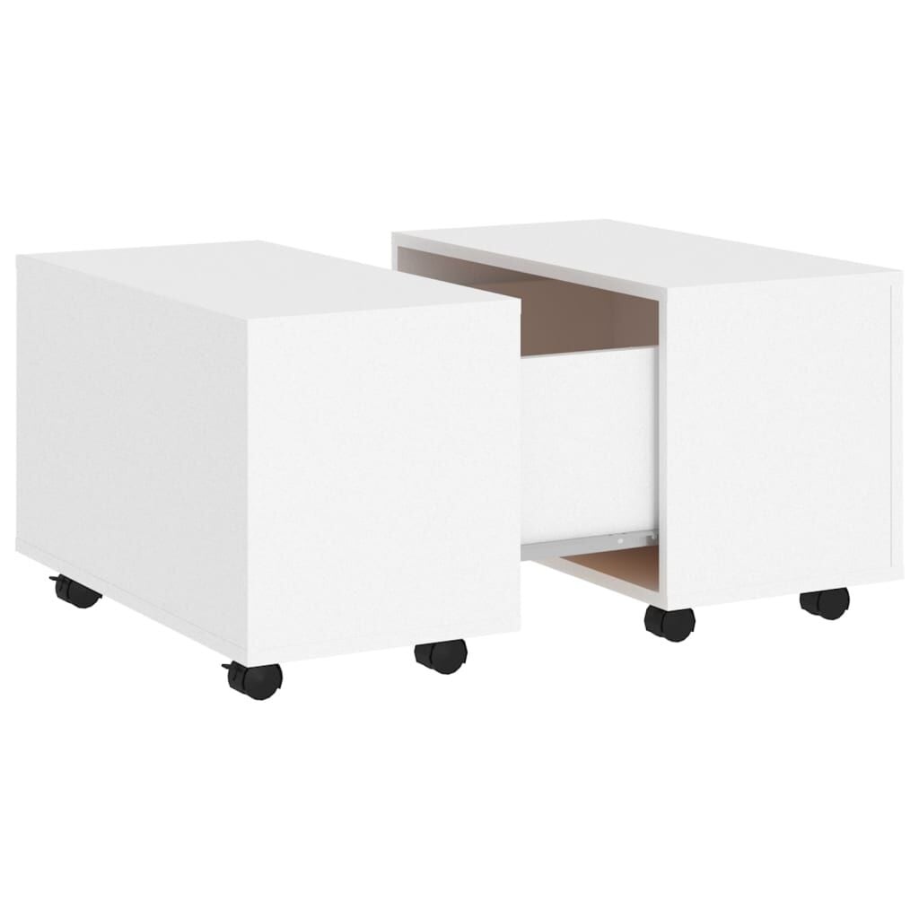 VidaXL Salontafel Bewerkt Hout Wit (60x60x38 cm) - 74% Korting!