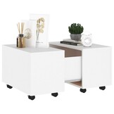 VidaXL Salontafel Bewerkt Hout Wit (60x60x38 cm) - 74% Korting!