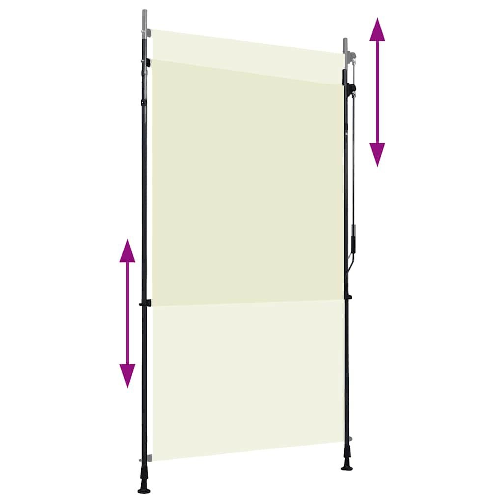 vidaXL Buitenrolluik 120x270cm Crème | 46% Korting