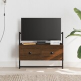 vidaXL Wand TV-meubel 60,5x30x51 cm Hout Bruin Eiken (66% Korting!)
