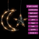 Lichtslinger Ster & Maan 345 LED's Warmwit - 59% Korting
