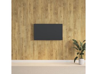 VidaXL Wandpanelen Houtlook PVC Bruin - 50% Korting