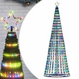 vidaXL LED Kerstboom Kleurrijk 247cm - 62% Korting!