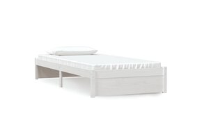 vidaXL Massief Houten Bedframe Wit 90x200cm (75% Korting)