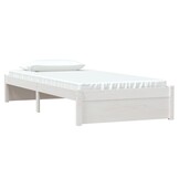 vidaXL Massief Houten Bedframe Wit 90x200cm (75% Korting)