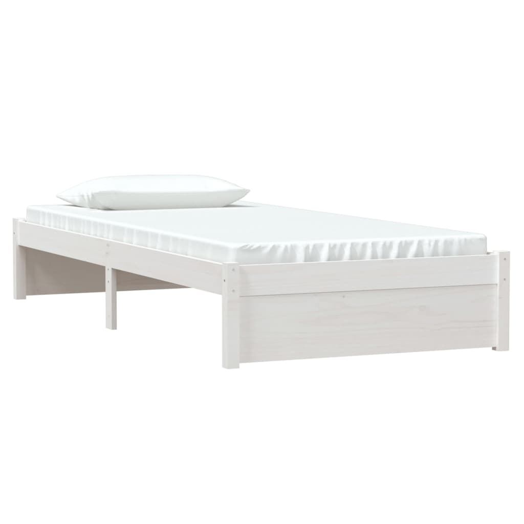 vidaXL Massief Houten Bedframe Wit 90x200cm (75% Korting)