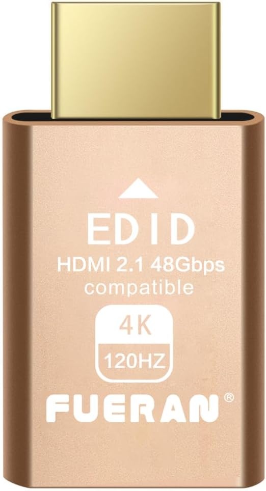 HDMI Dummy Plug 4K 120Hz - Virtual Display Emulator