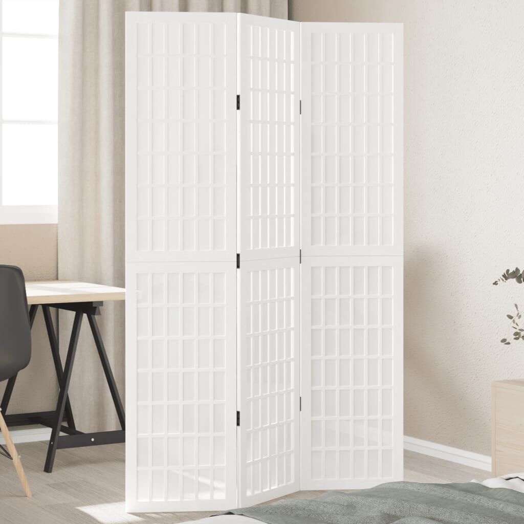 Kamerscherm VidaXL 3 Panelen Paulowniahout Wit - 69% Korting!