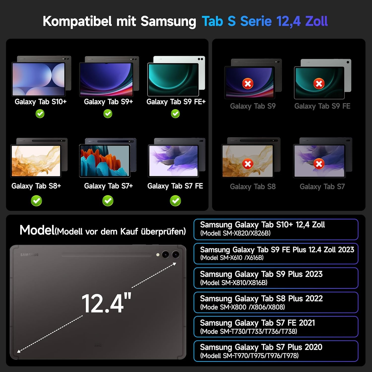 Toetsenbordhoes Samsung Tab 12,4" 41% Korting