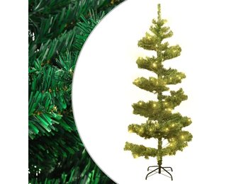 71% Korting: VidaXL Spiraalkerstboom 180cm Groen (zonder standaard voet)
