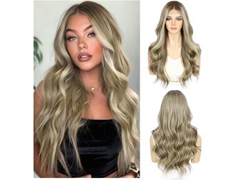 Lace Front Pruik Bruin Body Wave - 22" - 36% Korting!