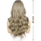Lace Front Pruik Bruin Body Wave - 22" - 36% Korting!