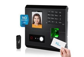 Klok-in Machine Personeel | 4-in-1 Gezicht/Vinger/RFID/PIN | 54% Korting