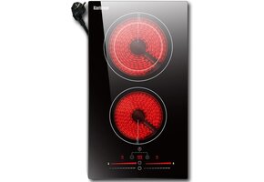 Keramische Kookplaat 2 Zones Inbouw - 3200W - 40% Korting!