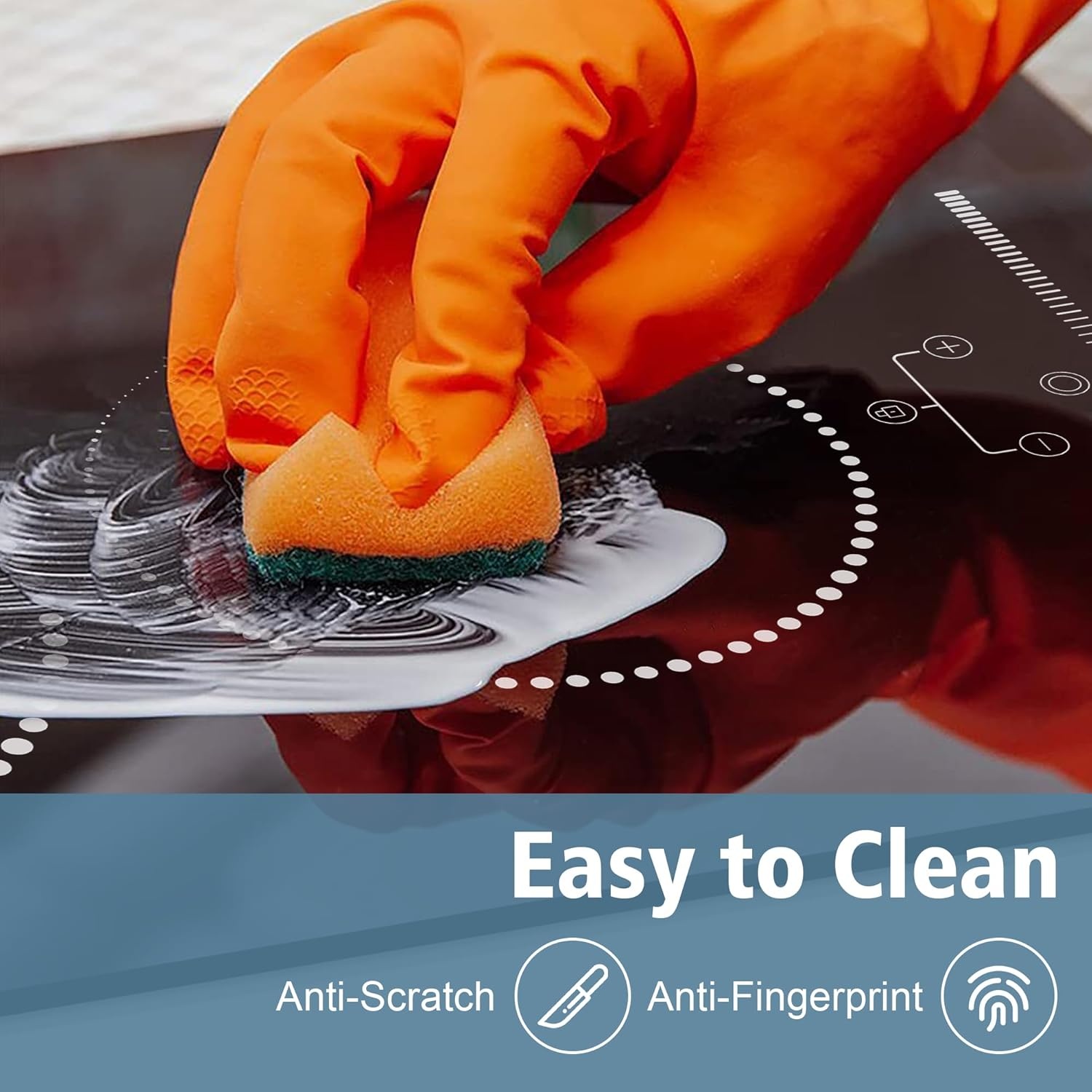 Keramische Kookplaat 2 Zones Inbouw - 3200W - 40% Korting!