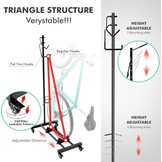 Fietsstandaard met wieltjes - 40% Korting - Verstelbaar