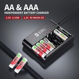 Oplaadbare AA Batterijen (8st.) + Lader - 46% Korting!