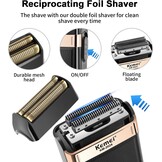 Haar- & Baardtrimmer Set: Draadloos, USB, Carbon Stalen Bladen - 40% Korting