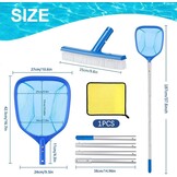 Schepnet Zwembad Set - 187cm Steel & Borstel - 38% Korting!