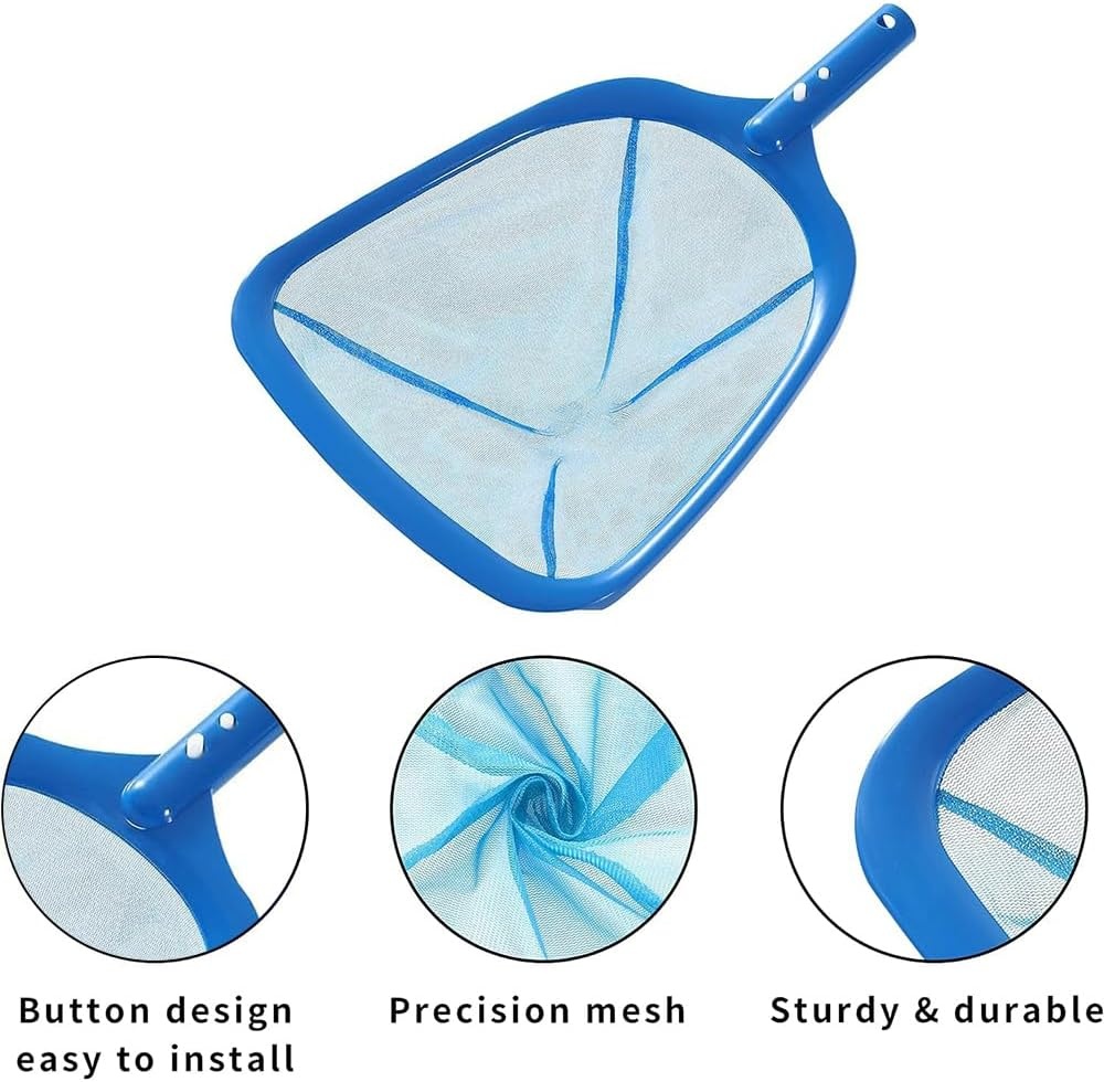 Schepnet Zwembad Set - 187cm Steel & Borstel - 38% Korting!