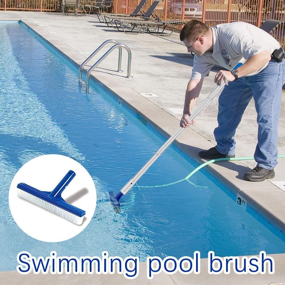 Schepnet Zwembad Set - 187cm Steel & Borstel - 38% Korting!