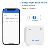 Bluetooth Thermo-Hygrometer: Smart APP, IPX4, Magneet - 54% Korting!