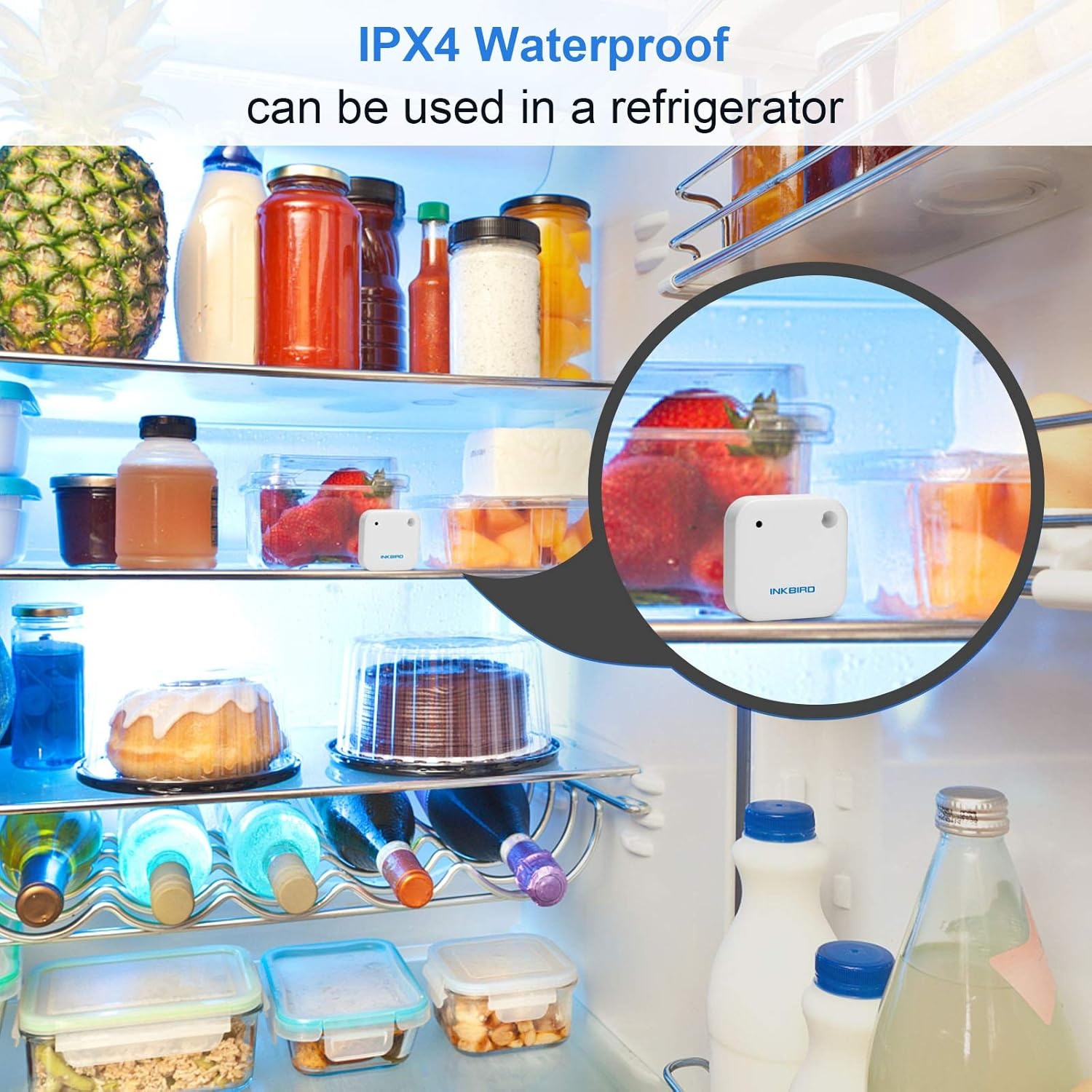 Bluetooth Thermo-Hygrometer: Smart APP, IPX4, Magneet - 54% Korting!