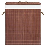 vidaXL Bamboe Wasmand 2 Vakken (100L) Bruin - 44% Korting!