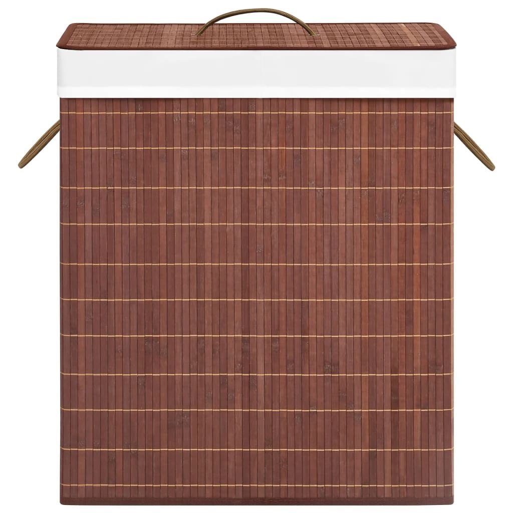 vidaXL Bamboe Wasmand 2 Vakken (100L) Bruin - 44% Korting!