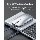 Vouwbaar QWERTZ Toetsenbord & Muis Set - 40% Korting