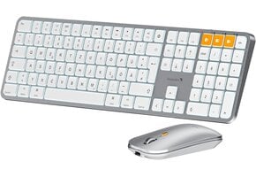 Draadloos Mac Toetsenbord & Muis Set QWERTZ Wit - 46% Korting