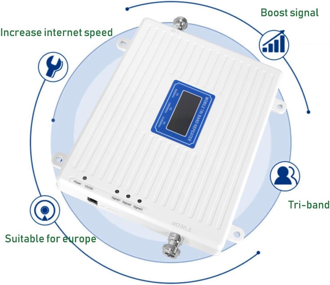 Universele Tri-Band Signaalversterker 2G/3G/4G LTE Kit - 48% Korting!
