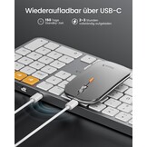 51% Korting! Wit Draadloos QWERTZ Toetsenbord & Muis Set voor Mac