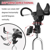 Hengelhouder RVS 360° Verstelbaar | Set van 2 | Zwart | 57% Korting