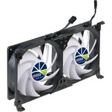 Dubbel Ventilatiesysteem 12V IP55 met Timer & Snelheidsregelaar - 36% Korting